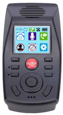 ZAICOLER Landline Call Blocker Analog Telephone Recorder for Home Office Call Recording and Message for Effective Management, ABS Material
