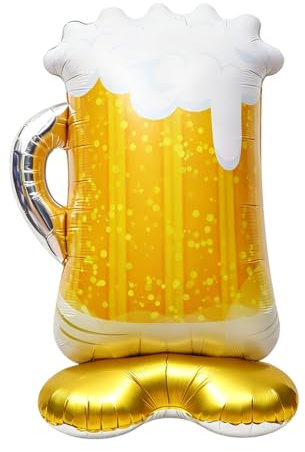 Palloncini di Birra,XXL Palloncino Party Deco Palloncinis di Birras | 118 x 78 cm Palloncino in elio a forma di boccale birra,Decorazione per feste temabirra,Accessori birras,festival dellabirra