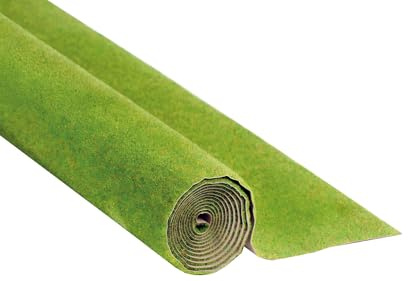 NOCH® Grasmatte „Frühlingswiese“, mit Modellbau Gras, 120 x 60 cm für die Spurweiten H0, TT, N, Z perfekt auch zum Basteln und DIY