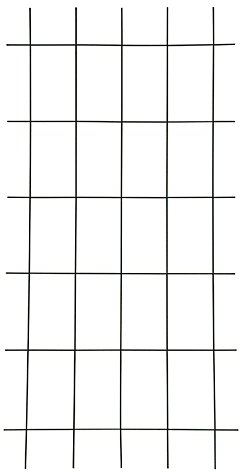 Xclou Gitterspalier in Braun mit 4 Streben, wetterfestes Metallspalier kunststoffbeschichtet, Rankgitter gesintert, Drahtgitter inklusive Dübel und Schrauben, Maße: ca. 60 cm x 150 cm