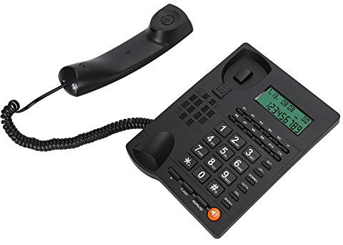 VBESTLIFE Telefono fisso, ID chiamante con cavo con funzione di richiamata per Home Office Hotel Restaurant