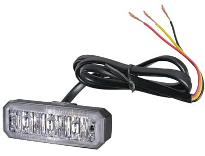 HELLA Frontblitzer Rundumleuchte - LED Warnleuchte - Blitzleuchte - weiß | 2XD 014 561-901, Blitz-Kennleuchte