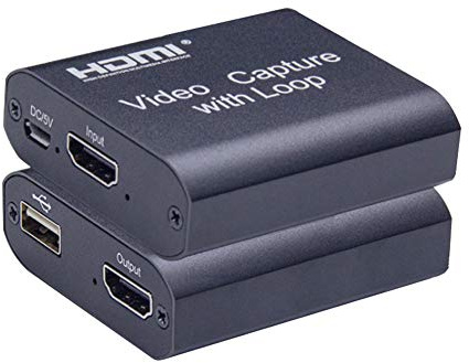 scheda di acquisizione video, Scheda di acquisizione HDMI video 4K 1080P USB 2.0 Ingresso HDMI Scheda di acquisizione video Grabber + Uscita loop Gioco Streaming live(Scheda Loop Capture)