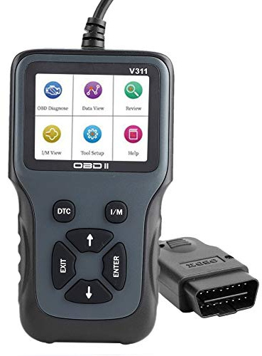 EBTOOLS ABS Herramienta de diagnóstico de automóvil, 8-36V V311 OBD2 Escáner Lector de código de Falla de automóvil Pantalla a Color Herramienta de diagnóstico automotriz