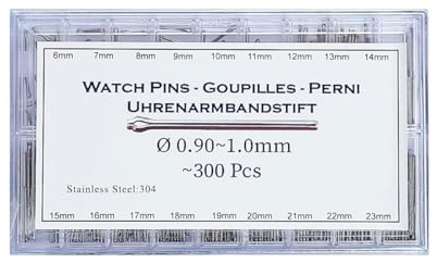 masar Goupilles Fendues de Montres – Épingles, Broches de Maillons – Acier Inoxydable – 300 Pcs