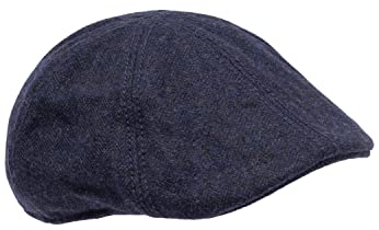 camel active Herren Schiebermütze mit Sonnenschutz | elastisches Bündchen und Wolloptik | Sommer Cap | Flexfit Schirmmütze | vielseitig einsetzbar Baseballkappe, Dunkelblau, M