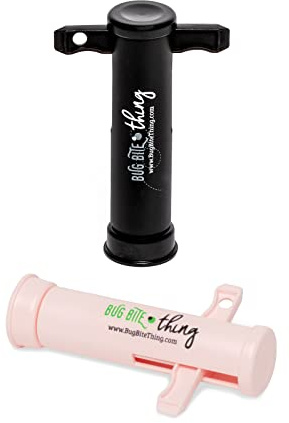 Bug Bite Thing Suction Tool - Bug Bites and Bee/Wasp Stings, Natural Insect Bite Relief, 2-Pack, 1 Black/1 Pink