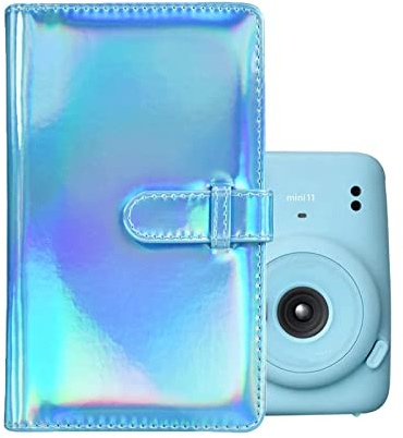 Instax Mini Photo Album 96 Pockets MUZIRI KINOKOO Album for Suitable for Fuji Instax Mini 11/8/9/7s/25/70/90/ Evo Instant Camera (Blue)