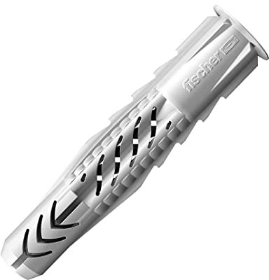 M5 Dübel, Universeller 5x30mm Nylon-Wandstecker für alle Baumaterialien, UX R Fisher Rohdübel für Massiv und Porenbeton, Gipskarton, Loch und Vollziegel, Naturstein 100 Stück