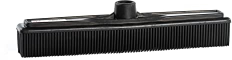 Escoba Extra de Goma 100% Caucho. Cerdas de Goma Ideales para Cabello, Pelo de Mascota, derrames, Polvo. Exterior-Interior. Rosca Universal 22 mm. (Escoba)
