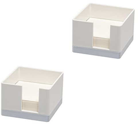 VILLFUL 2 Sets Box Schreibtisch Fall Memo Pad Klebrige Notizblock Desktop Zubehör Organizer