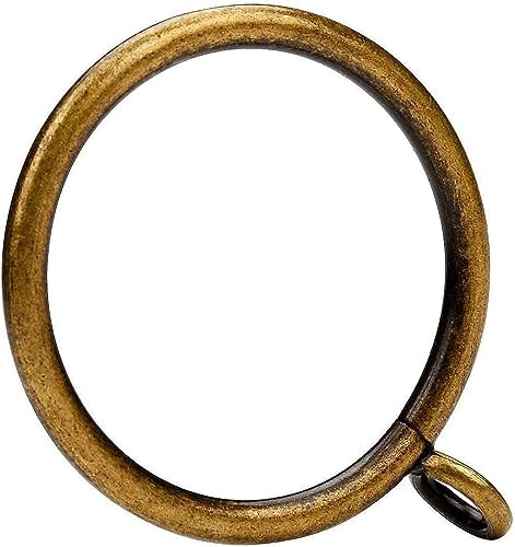 Metallvorhangring, Innendurchmesser 38mm, geeignet für Gardinenstangen unter 32mm(Alte Bronze-24Stück)