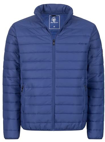 Rock Creek Herren Steppjacke Übergangsjacke Leicht Herrenjacke Männer Jacken Stepp Jacken mit Kapuze Daunenjacke Thremojacke H-353 Blau XL