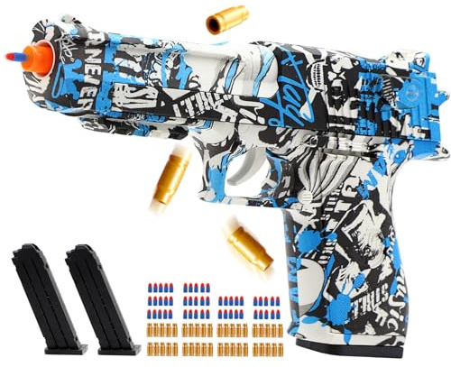 Nogevo Toy Foam Blasters & Guns - Shooting Educational Gun Toy Model for Boys Girls Adults - Soft Bullet Toy Gun for Christmas Birthday Gifts