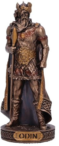 Nemesis Now Norse Mythology Decor Bronze God Statue 8.5cm Tall – Cast in The Finest Resin, Expertly Hand-Painted – Odin God of War