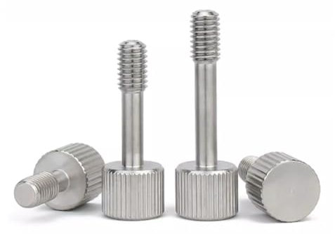 Foyoram M5x20mm Unverlierbare Schrauben mit Rändelkopf Rändel Unverlierbare Schraube der Platte Unverlierbare Rändelschraube Edelstahl 4 stück (M5 x 20 mm)