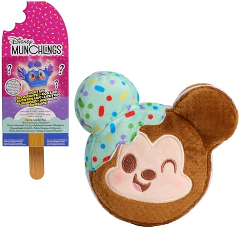 Just Play Disney Munchlings Light-Up Cented Collectible Plush, Kids Toys for Ages 0+ by