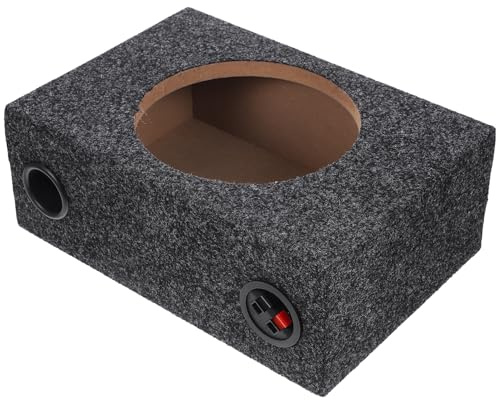 Box Altoparlante Auto 8 Pollici Nero per Impianto Audio | Enclosure Sigillato, Accessorio DIY per Sostituzione, Soluzione Compatta per Bassi e Uso in Veicolo