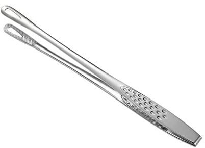 BEBEMOKO 2pcs Stainless Steel Food Clips Japanese Style Kitchen Serving Tongs for Barbeque Grill Bread Tongs for Fried Fish Steak