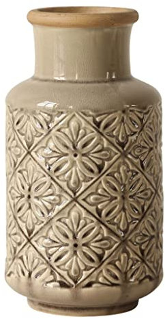 vasen Vintage geprägtes Muster Vase Ornament Home Wohnzimmer Dekoration Keramik Blumentisch Blumenarrangement Dekoration dekorative vase