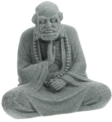 ULTECHNOVO ornamento della statua di buddha ornamento del Buddha desktop statua di buddha per acquario figura di buddha acquario statua di buddha resina