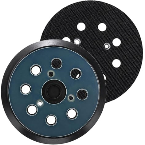 atnayo 2 Pcs 5 Inch Orbital Sander Pads, 8 Hole 125mm Hook and Loop Backing Replacement Sander Pads for Makita M9204 BO5030 BO5031 DBO180Z BO8041 DBO180RMJ BO5041 BO5010 BO5011 BO5012