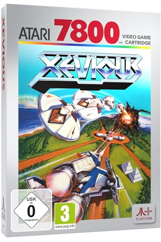 XEVIOUS (compatible with Atari 2600+, Atari 7800+ and Atari 7800 video game systems)