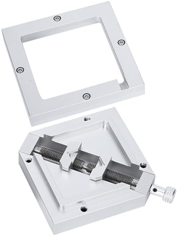 Yechiry BGA Reballing Station Kit de Plantilla Universal Eficiente para CPU de Computadora Portátil, Productos Digitales para Teléfonos Móviles HT‑90 90x90 Aleación de Aluminio