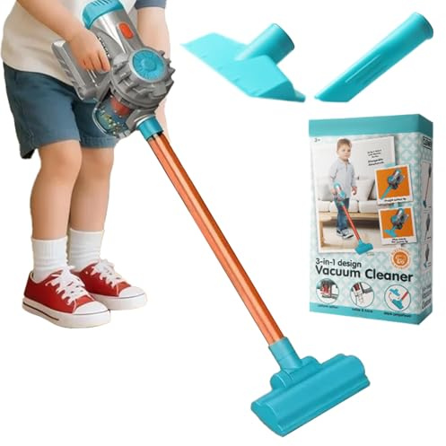 Kinderstaubsauger,Interaktiver Realistischer Spaß Bildung,Drahtlose Spielzeug Staubsauger Reinigungsbesen - Für Zuhause, Spielzimmer, Kinderzimmer, Kindergarten, Frühe Bildung Und Haushalt