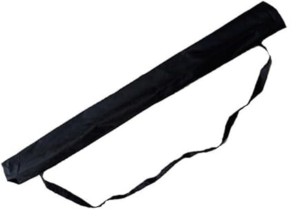 lemgyiamz Soporte Cañas de Pescar, Mochila Pesca de Tela 130x13cm, Carretes de Pesca Porta Cañas para 2-3 Cañas, Pesca Accesorios con Correa Ajustable, Carpfishing Funda Transporte, Negro