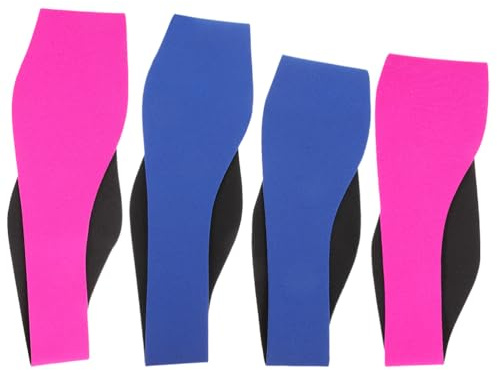 Beavorty Fascia per Chioma in Neoprene 4 Pezzi per Adulti e Ragazzi, Protezione Orecchie Dall’acqua, Fasce Elastiche per Nuoto, Yoga e Doccia