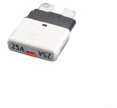 Automatischer Sicherungsautomat 12V 24V Rückstellbar ATC Flachsicherung Kfz Marine Boot 5-30A(25A)