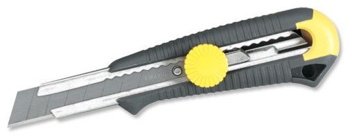 Stanley 0-10-813 Couteau Sport Quickslide Lame En Acier Inoxydable - Cran D'Arrêt Avec Bouton Poussoir - Corps Métallique Compact Et Ergonomique - Fournit Avec 2 Lames