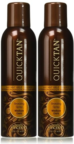 Body Drench Quick Tan Bronzing Spray Medium-Dark 6 Ounce (177ml) (2 Pack)
