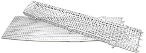 Sarei Haus- und Dachtechnik - Griglia per grondaia, per evitare l'occlusione a causa della presenza di foglie, in PVC, colore: grigio, 2,3 m