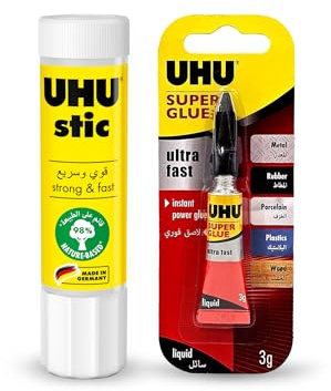 UHU 3-37586 27 ml Holzkleber Blisterkarte, transparent