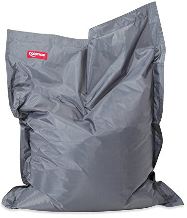 Roomox XXL Sitzsack Original - Gigantischer Sitzsack für drinnen und draußen 160 x 120 x 30 cm Massiver Sitzsack Bodenkissen aus Wasserresistentem Polyester