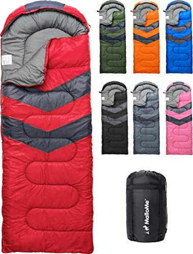 MalloMe Schlafsack Outdoor - Schlafsack Erwachsene und Kinder - Schlafsack Winter, Schlafsäcke, Camping Sleeping Bag, Deckenschlafsack - Winterschlafsack - Leicht, Tragbar, Warm, Deckenschlafsäcke