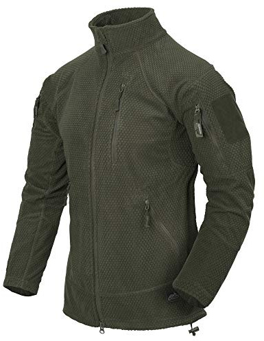 Helikon-Tex Boys Alpha Tactical-Grid Fleece-Jacke Green, OLIVE GRÜN, L/Regular