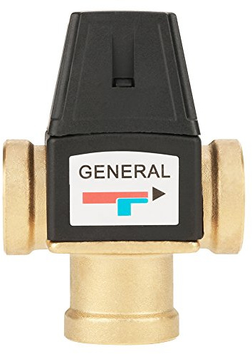 Messing Thermostat-Mischventil 3 Wege DN20-Innengewinde, für Heiß- und Kaltwassertemperaturregelung