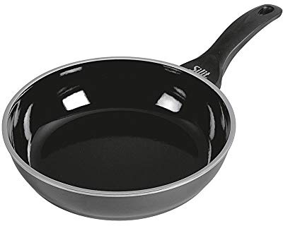Silit Professional Bratpfanne 24 cm hoch, Silargan Funktionskeramik, Induktion, Kunststoffgriff, schwarz, 2,2l