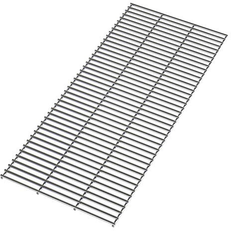 The Fellie BBQ Stainless Steel Grill Grate Replacement BBQ Heavy Duty 5mm Stainless Steel Cutable, Reusable Cooking Grates, 70x35cm