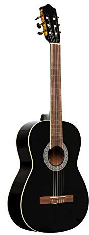 SCL60 Cutaway akustisch-elektrische klassische Gitarre mit B-Band 4-band EQ, Schwarz