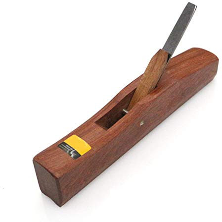 Main raboteuse, bloc raboteuse rabot en bois outil à main fond plat outils de coupe à bois en bois rabot pour surfaces de travail du bois de polissage et ébavurage (10MM)