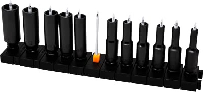 Toolbox Widget Modular 1/4 Socket Organizer Kit - 12 Organizers + 6 Spacers - Magnetic, Quick Tool Organization