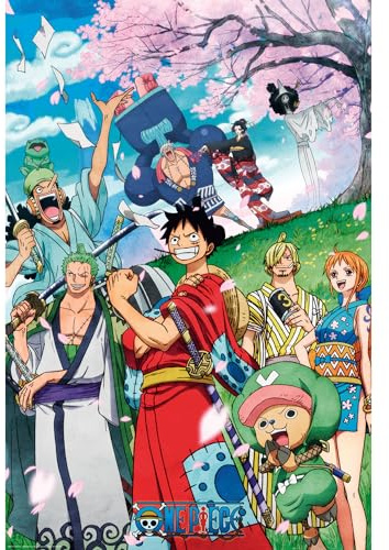 ABYSTYLE One Piece Wano 61 x 91,5 cm / 24,2 x 35,8 Zoll Maxi-Poster – Gerollt geliefert – Kunstposter – Wandposter – Poster & Drucke | One Piece Merchandising