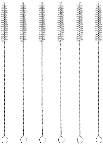 TORMEN Straw Cleaner Brush Set, Bendable Nylon Bristles