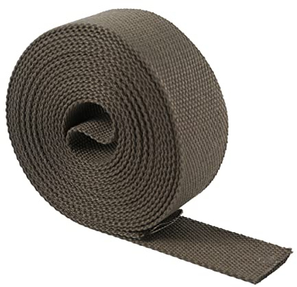 Suncoolla 5M Canvas Baumwollgewebe aus Leinwandbindung Gurtband Tasche Gürtelband 25/38mm Breit (38mm Breit, Grün)