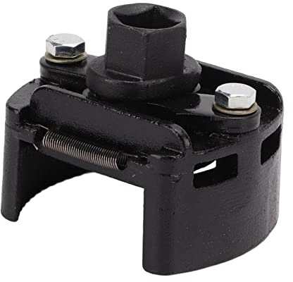 Aramox Universal Oljefilternyckel, U-typ 60-80mm, Justerbar Borttagningsverktyg för Oljefilter och Bränslefilter, 1/2 tum Fäste