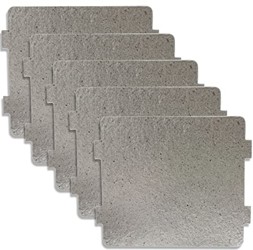 5 st mikrovågsugnsdelar vågstyrningsskydd universellt glimmerark mikrovågsugn reparationsdel för kök hem kontor restaurang (10 cm x 11,7 cm)